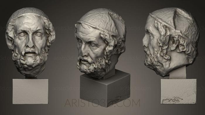 Busts and heads antique and historical (BUSTA_0069) 3D model for CNC machine